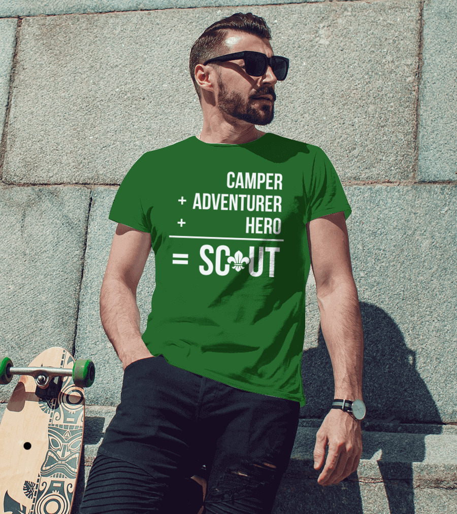 Camper Adventurer Hero Scout Fleur-de-Lis T-Shirt