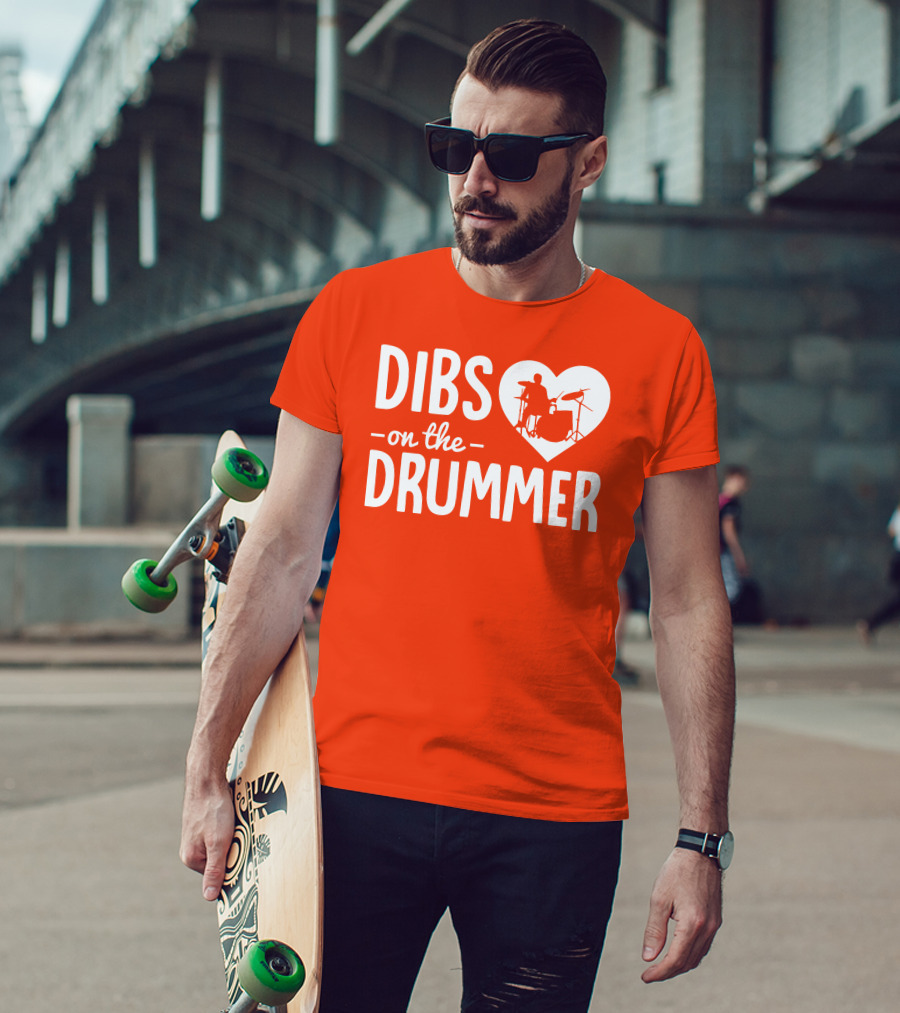 Dibs On The Drummer Heartbeat T-Shirt