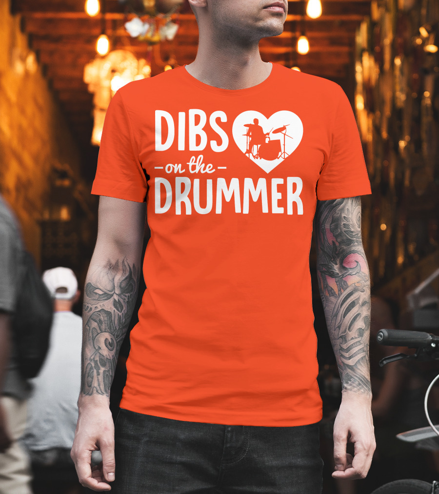 Dibs On The Drummer Heartbeat T-Shirt