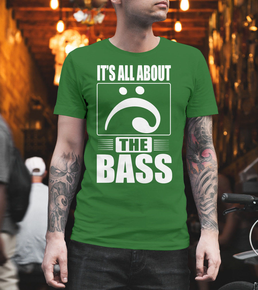 It's All About the Bass Clef Symbol Music Note T-Shirt
