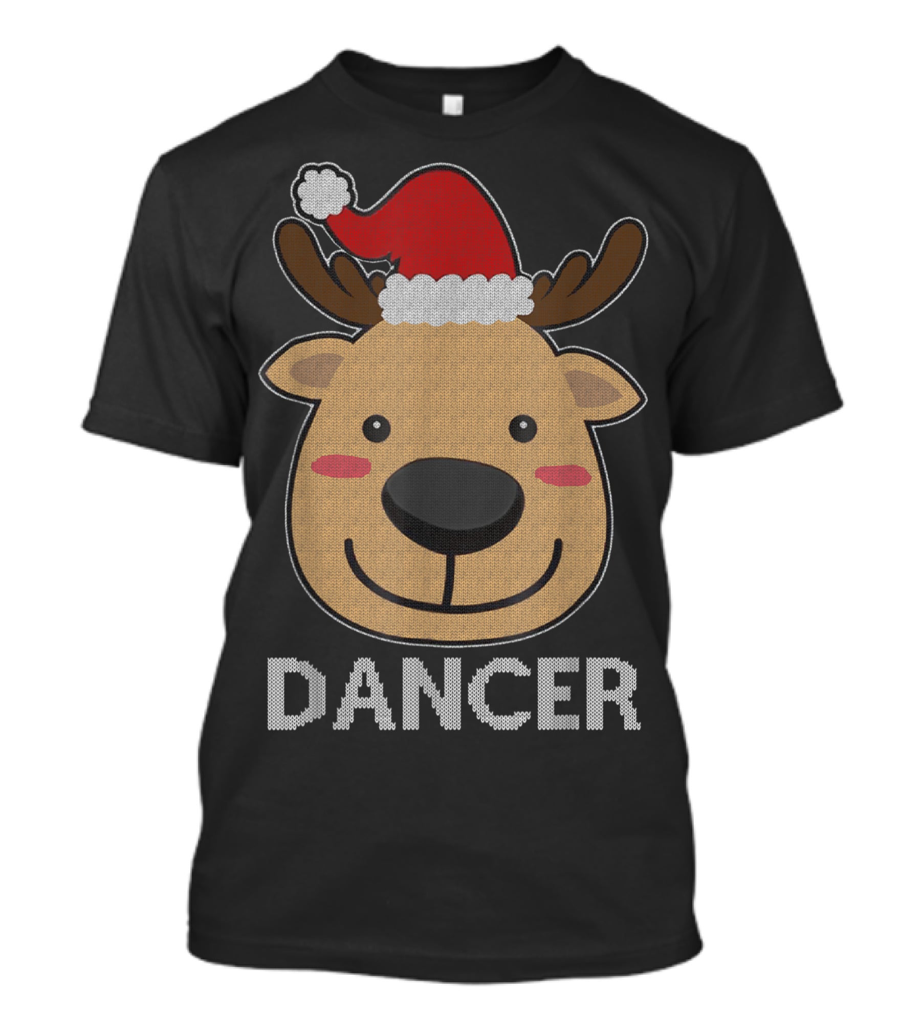 Santa Reindeer Dancer Ugly Christmas T-Shirt