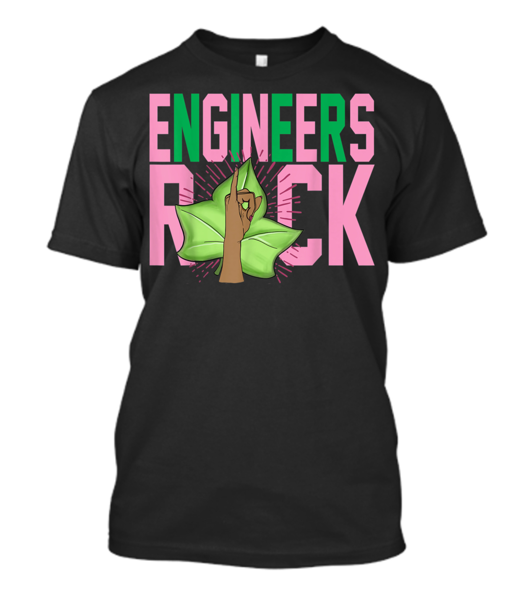 Engineers Rock 1908 Pink And Green Aka Sorority T-Shirt