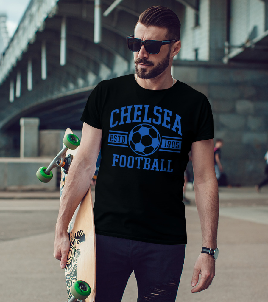 Chelsea Football Estd 1905 Blue Soccer T-Shirt