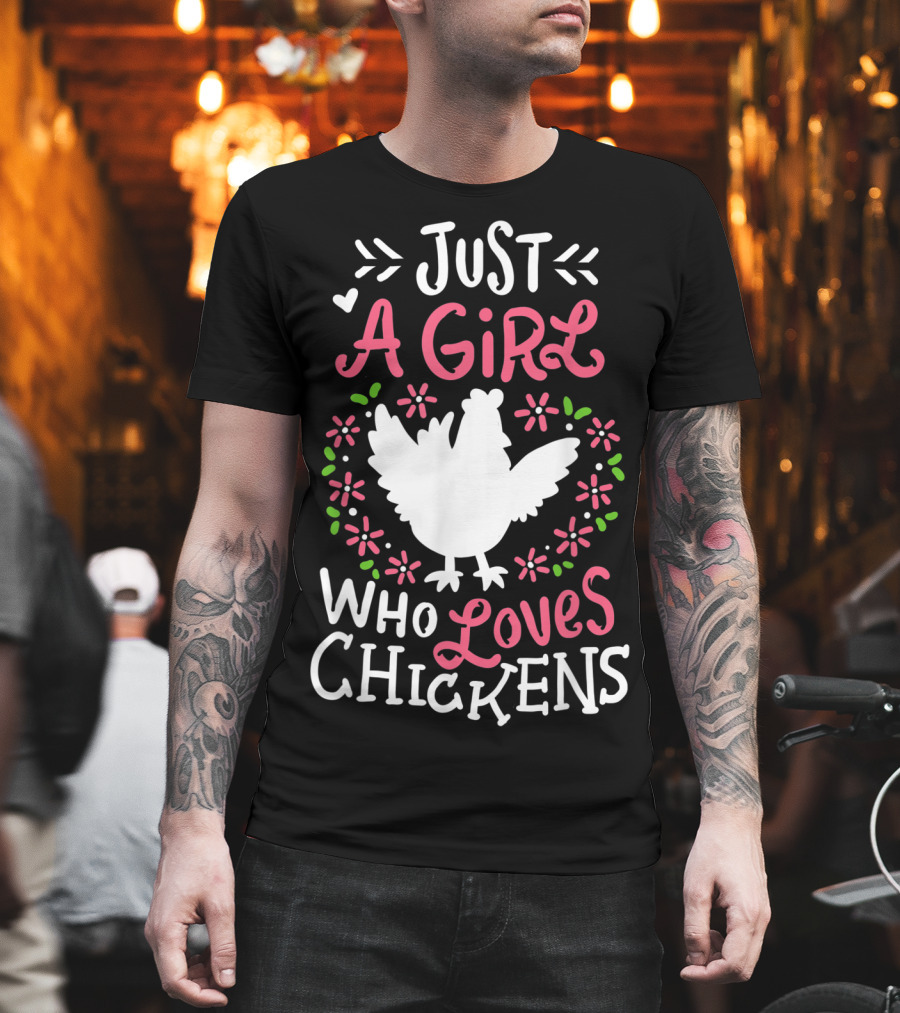 Just A Girl Who Loves Chickens Cute Dress T-Shirt