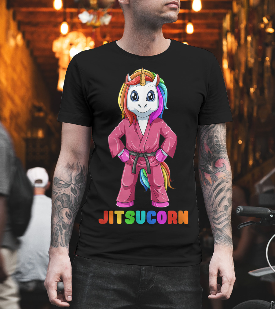 Jitsucorn Cute Unicorn Brazilian Jiujitsu Bjj T-Shirt