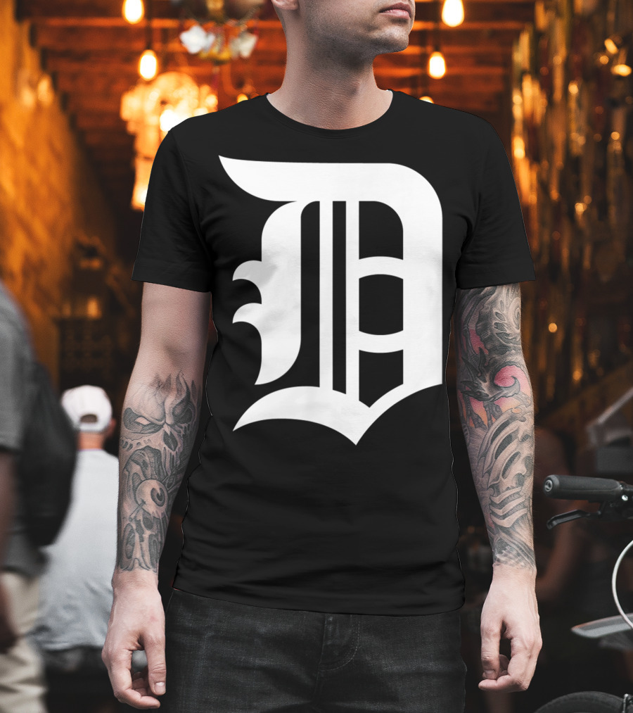Detroit Baseball D Vintage Michigan Bengal T-Shirt