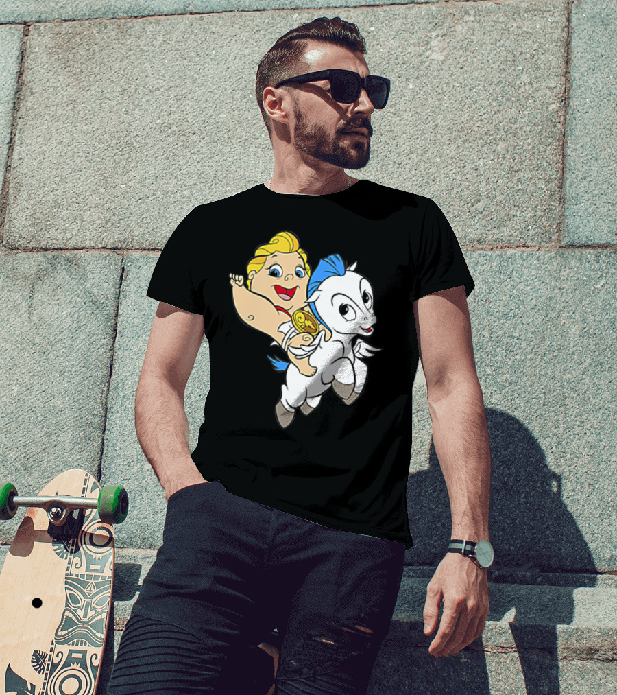 Disney Baby Hercules Riding Pegasus Iconic Image T-Shirt