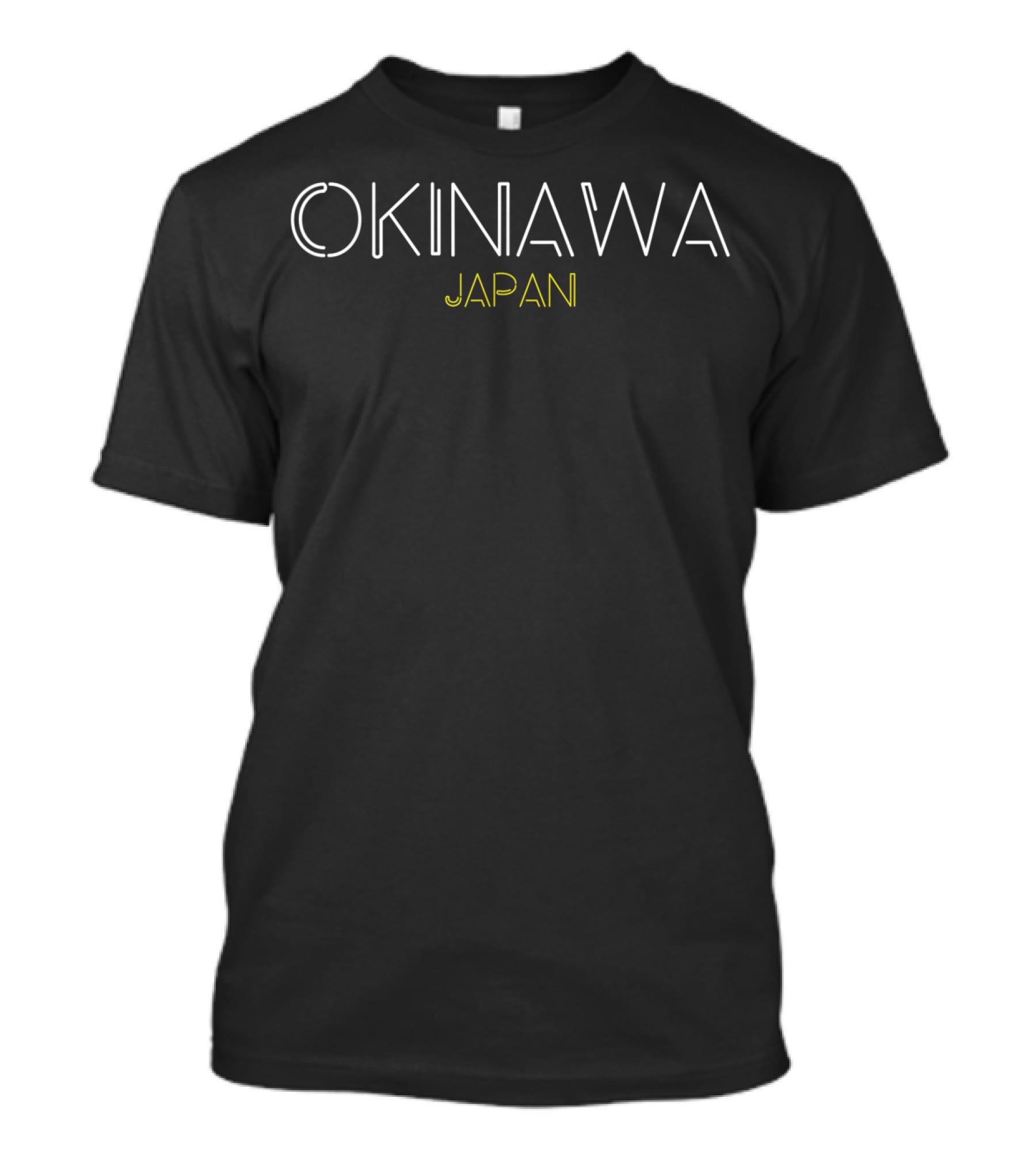 Okinawa Japan Retro Neon T-Shirt