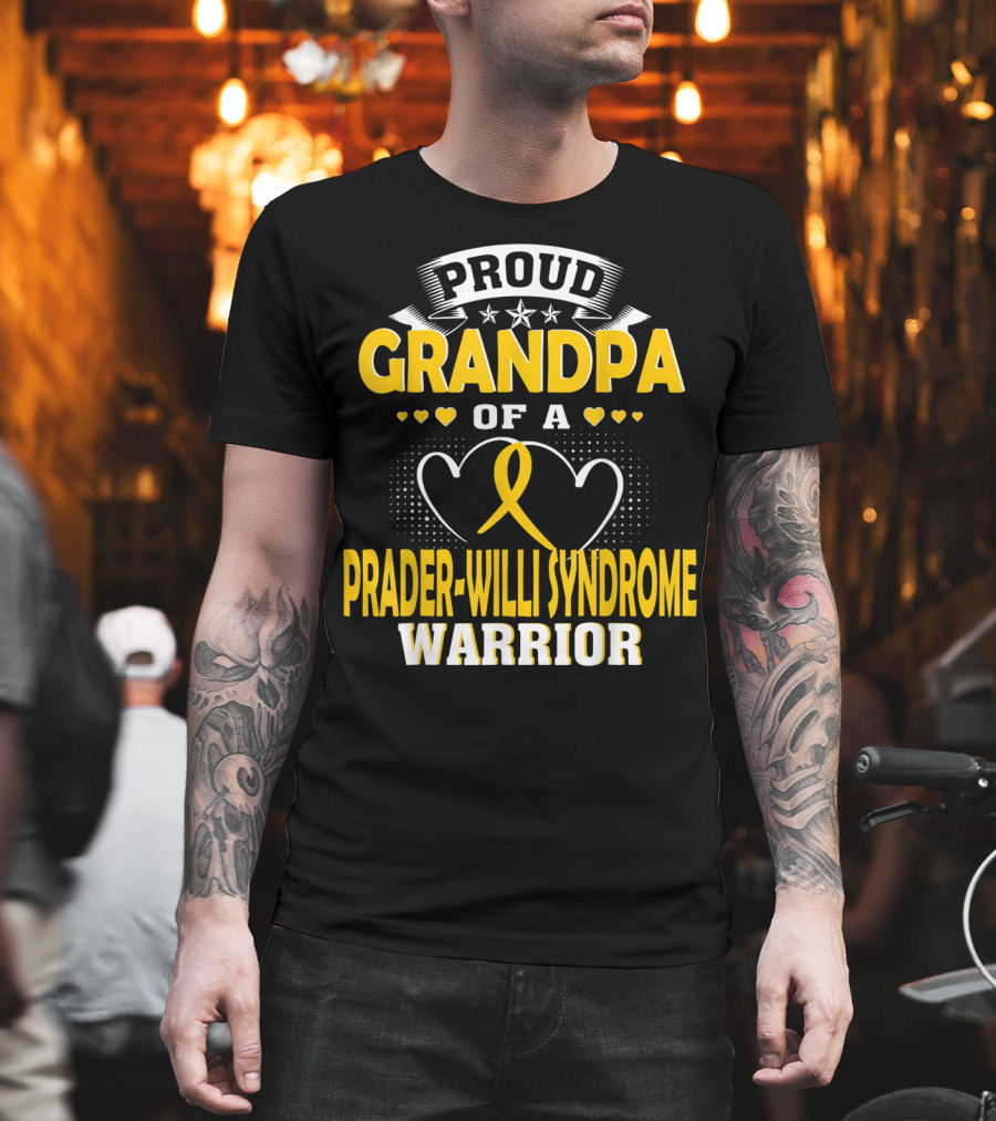 Proud Grandpa of a Prader-Willi Syndrome Warrior T-Shirt