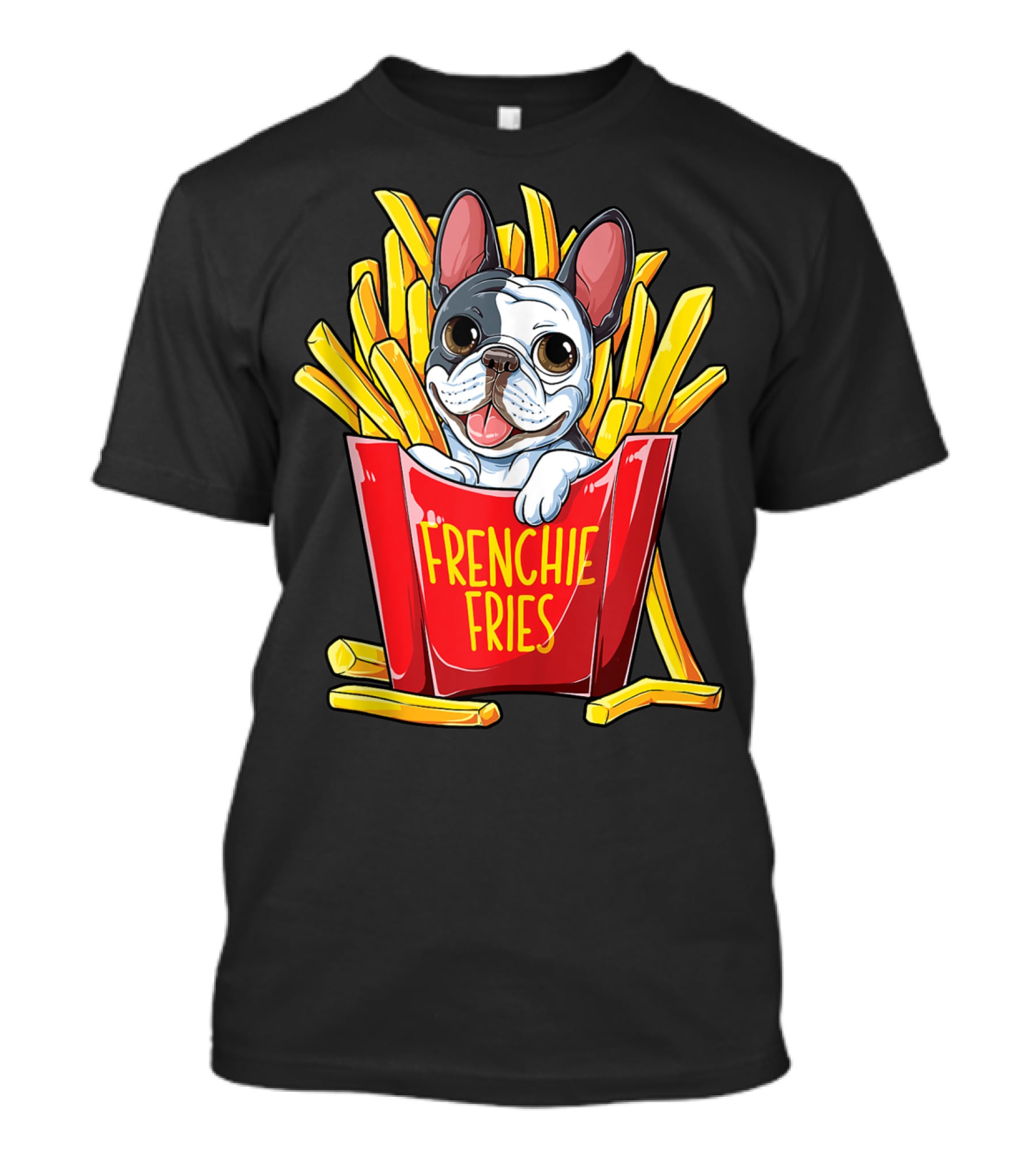 Frenchie Fries French Bulldog In Fry Box T-Shirt