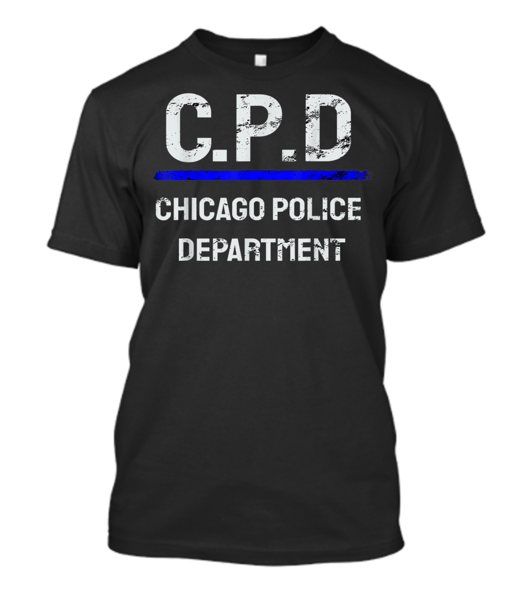 Thin Blue Line C.P.D Chicago Police Department T-Shirt