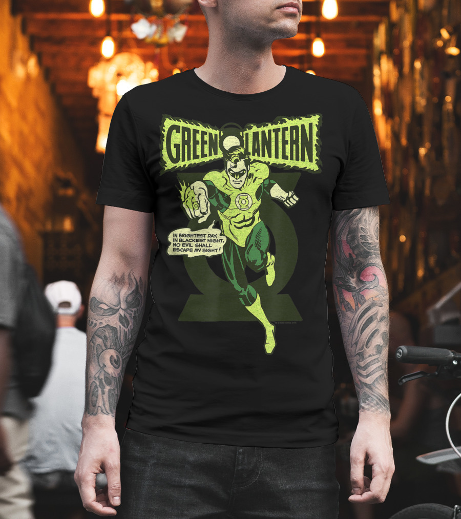 In Brightest Day in Blackest Night Green Lantern Oath T-Shirt