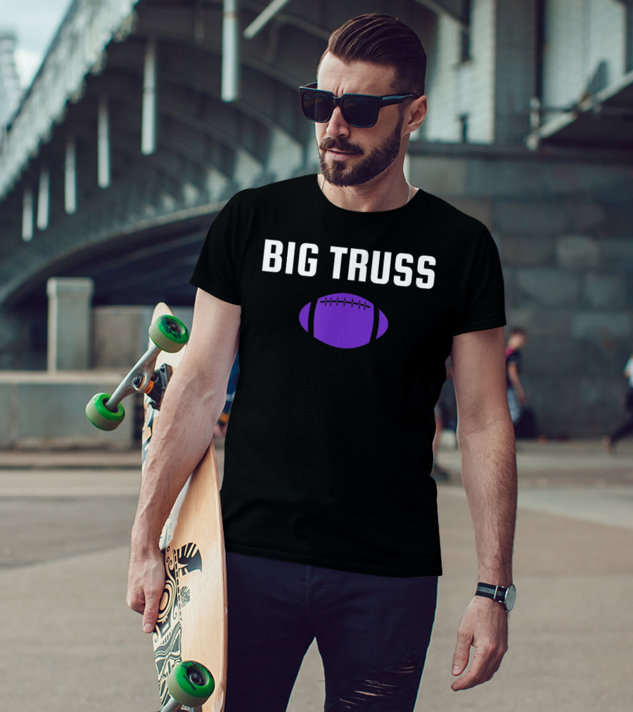 Big Truss Baltimore Football Purple T-Shirt