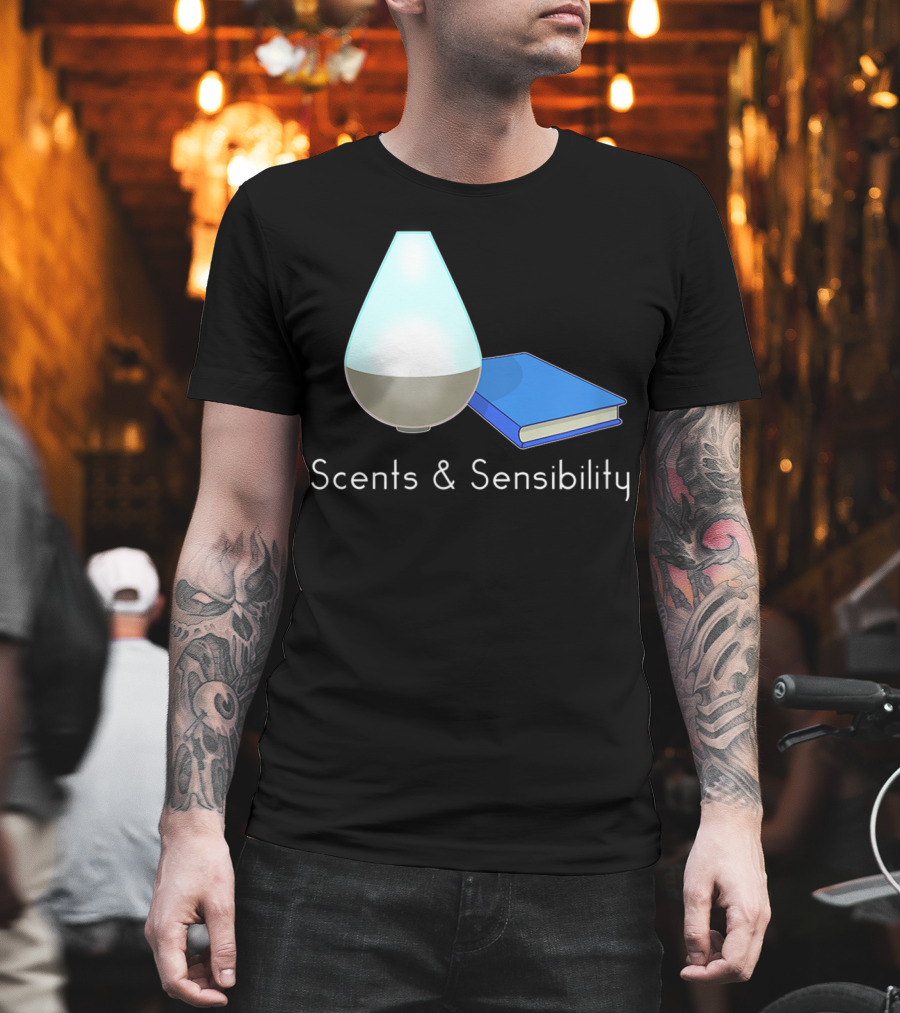Scents and Sensibility Essential Oils Diffuser Jane Austen Sense Book T-Shirt