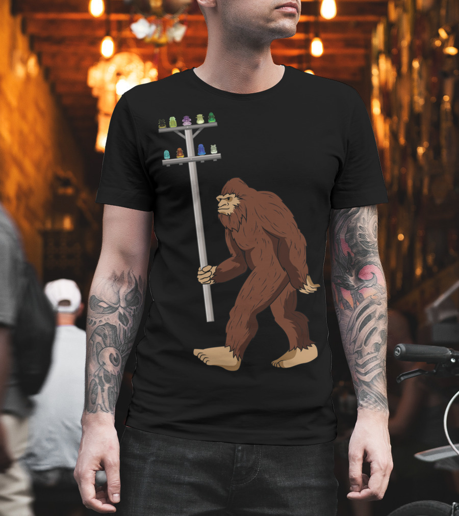 Bigfoot Collects Glass And Porcelain Figurines Enthusiastically T-Shirt