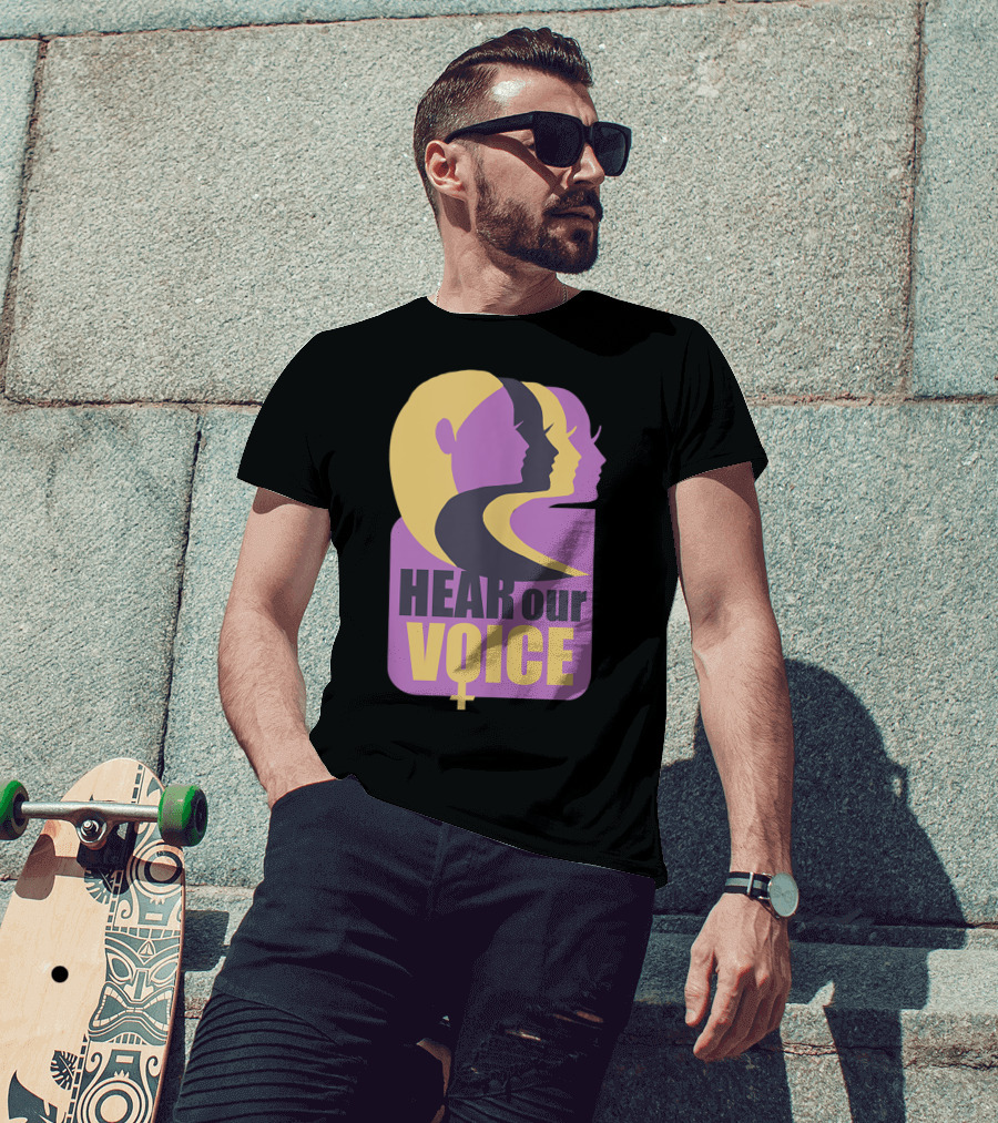 Hear Our Voice Women's Rights Empowerment Pro Symbols T-Shirt