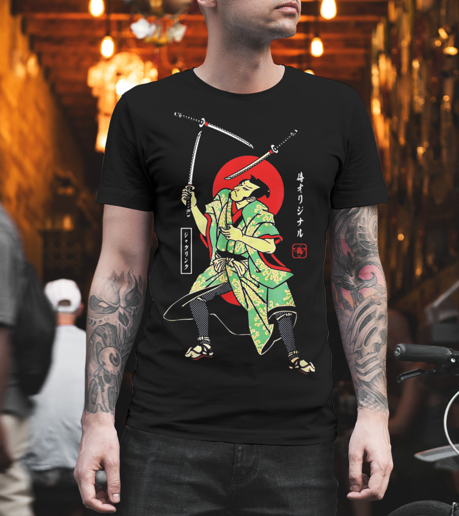 Juggling Samurai Original Japanese Warrior T-Shirt