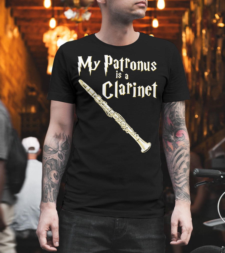 My Patronus Is A Clarinet Harry Fan Clarinet T-Shirt