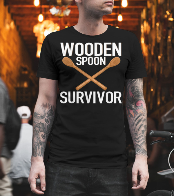 Wooden Spoon Survivor Crossed Wooden Spoons T-Shirt Wooden Spoon Survivor Crossed Wooden Spoons T-Shirt