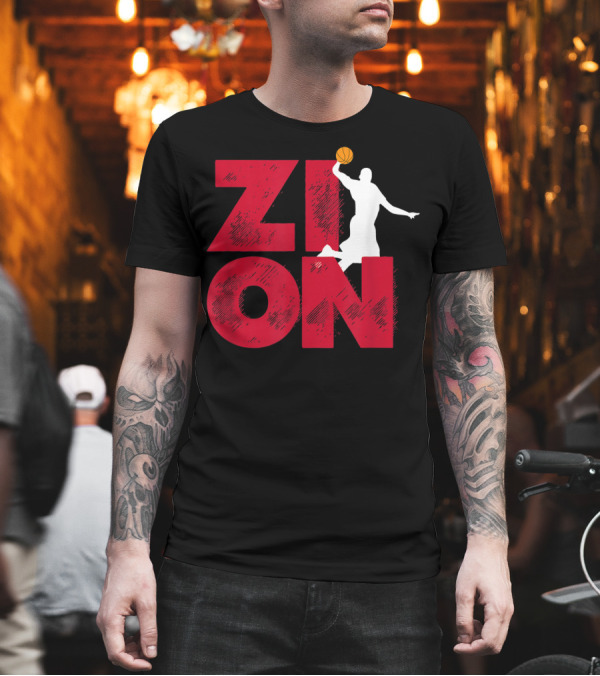 Zion Pelicans Basketball Dunk T-Shirt Zion Pelicans Basketball Dunk T-Shirt