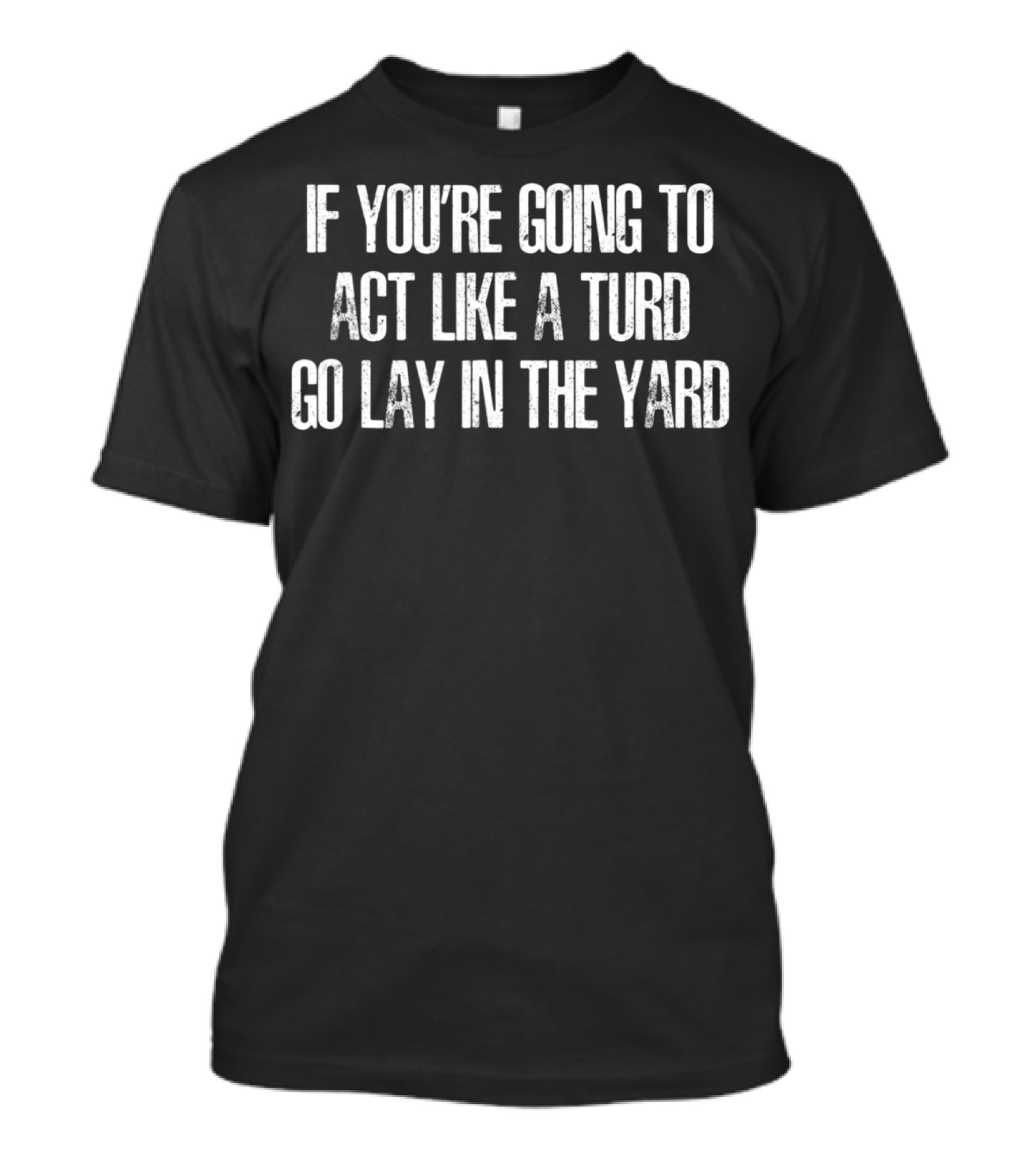 If You're Going To Act Like A Turd Go Lay In The Yard T-Shirt