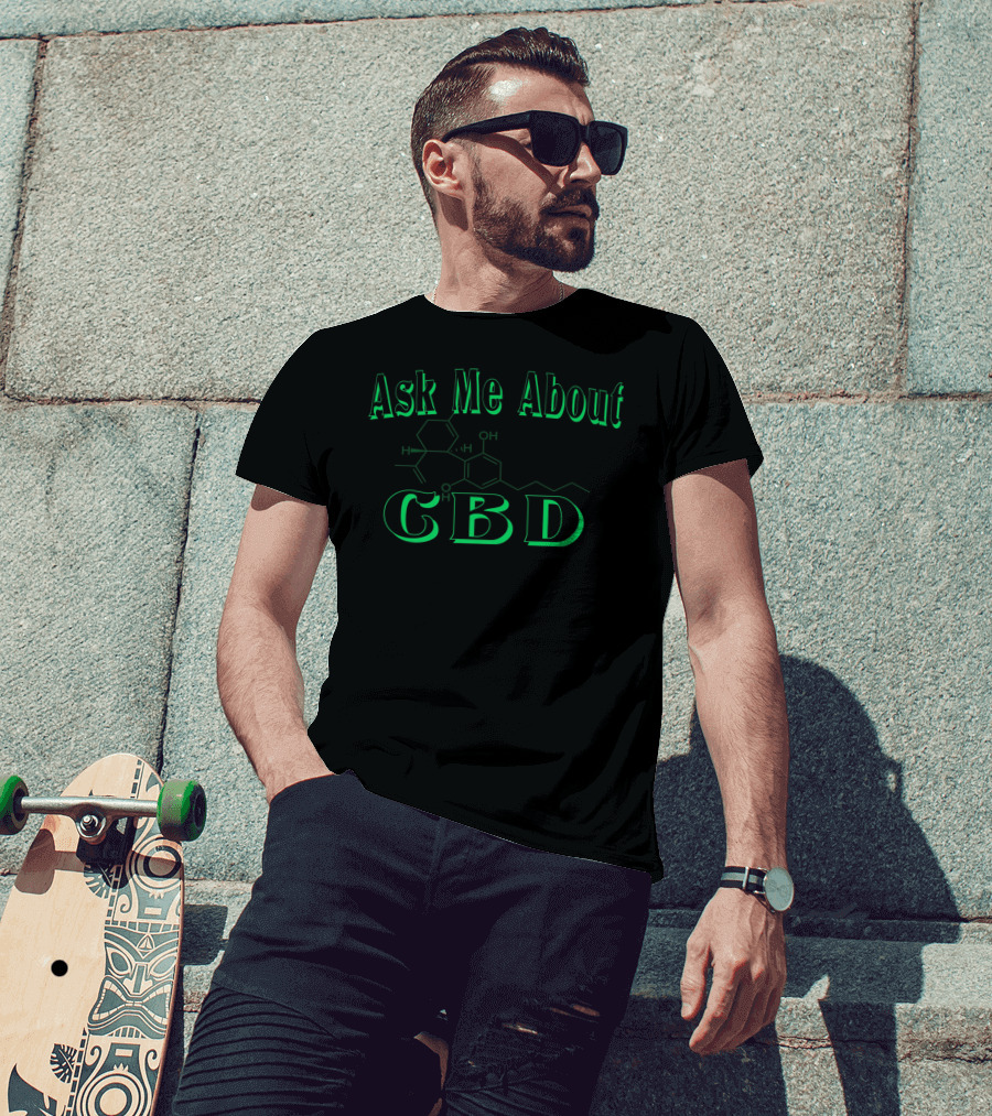 Ask Me About CBD Molecule Chemist T-Shirt