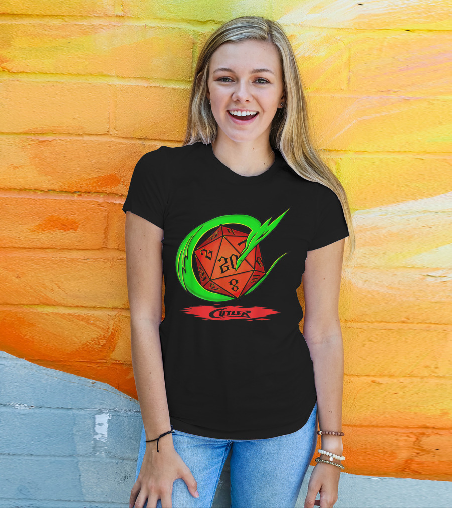 Cutler Dragon D20 Dice Pro Wrestler T-Shirt
