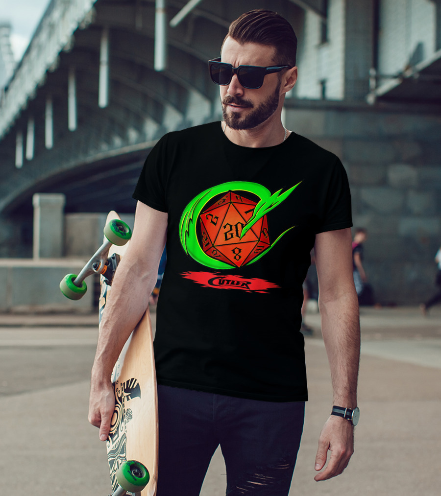 Cutler Dragon D20 Dice Pro Wrestler T-Shirt