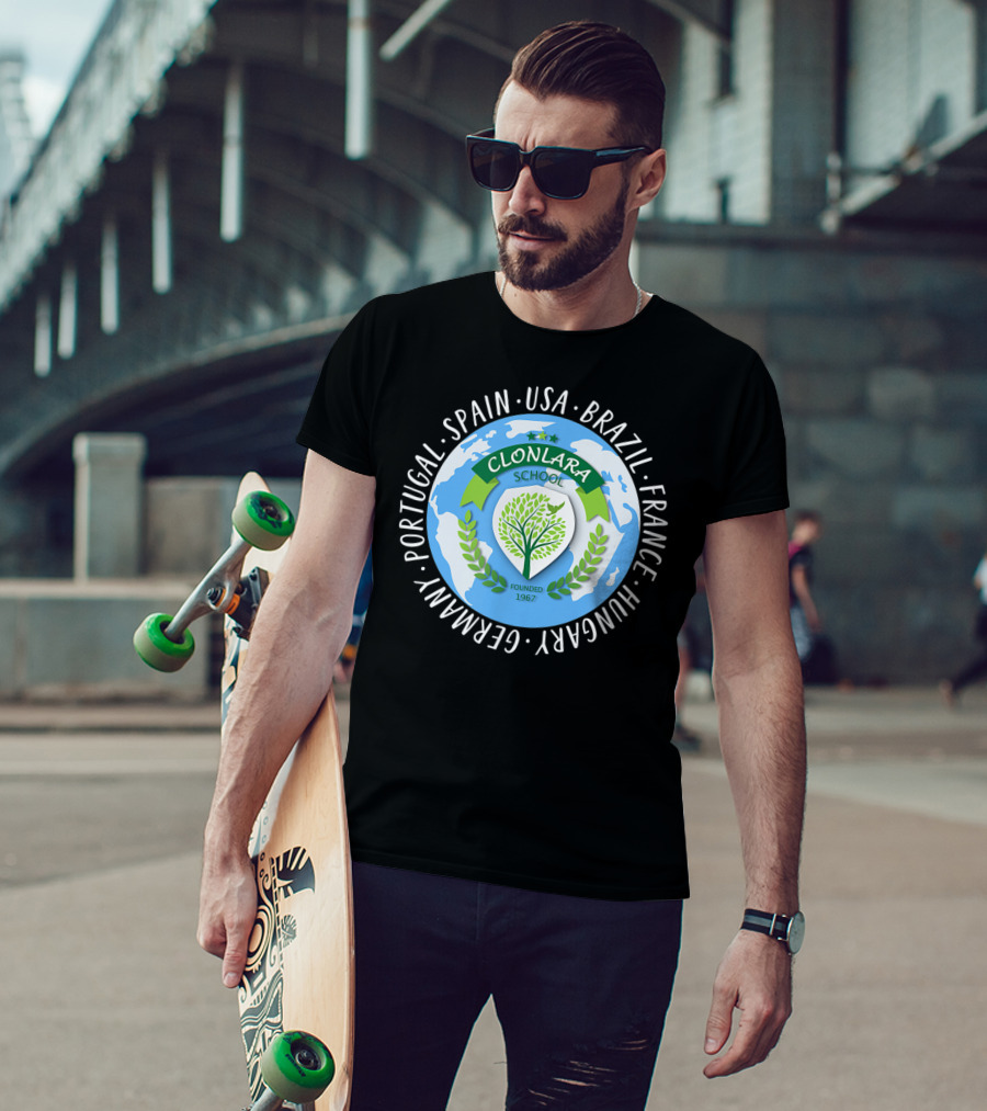 Clonlara School International Educator World Founded 1967 USA Brazil Spain France Germany Portugal Hungary T-Shirt