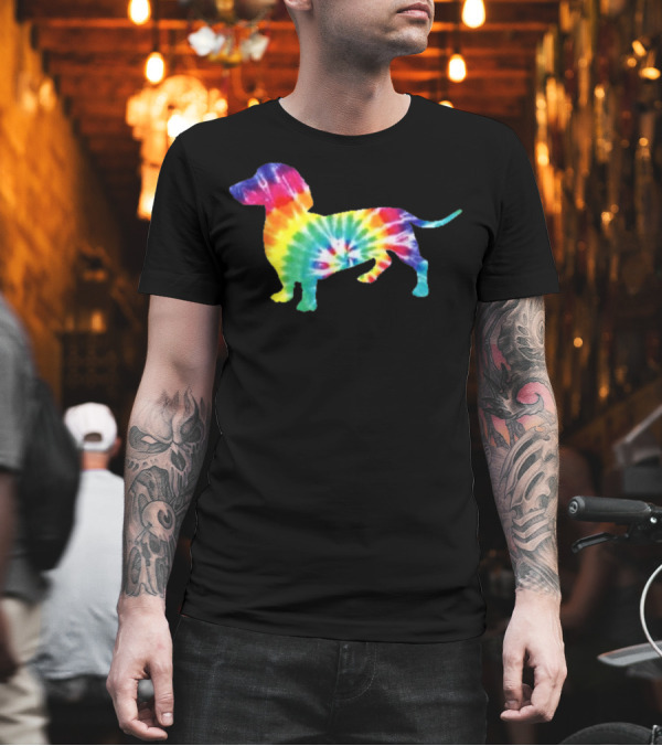 Dachshund Tie Dye Dog Puppy Retro Ts Men Women T-Shirt Dachshund Tie Dye Dog Puppy Retro Ts Men Women T-Shirt