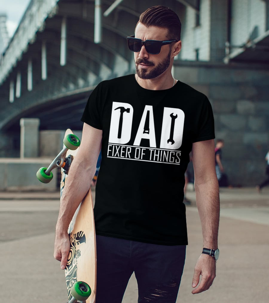 Dad Fixer Of Things Hammer Wrench T-Shirt