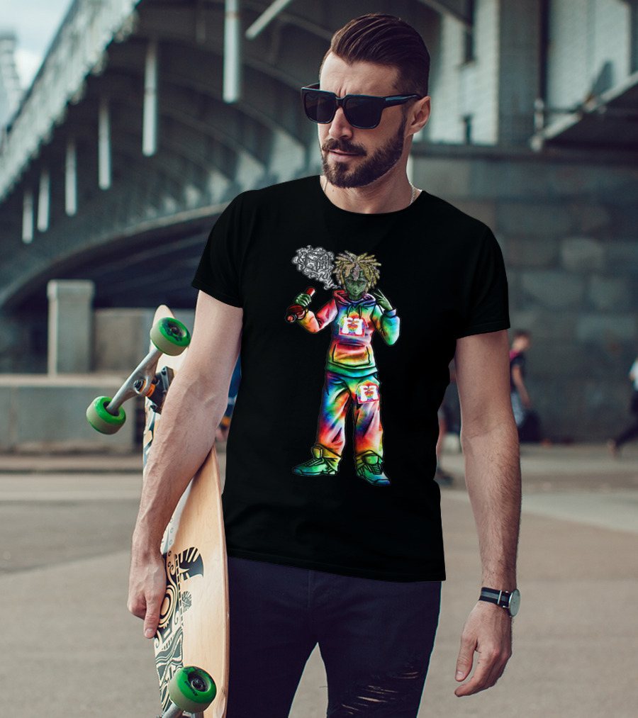 Flavor Farms Clothing Thsi Tie Dye Alien Graffiti T-Shirt