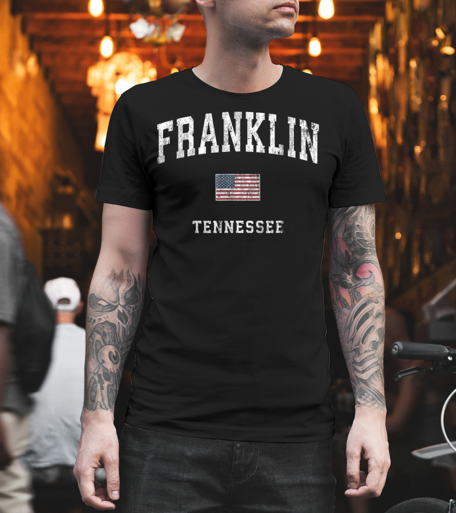 Franklin Tennessee American Flag T-Shirt