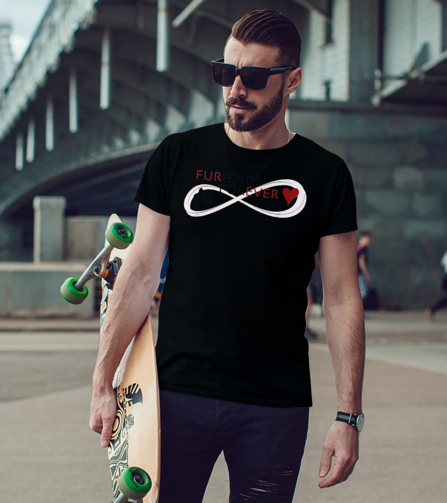 Furiends Forever Animal Infinity Paw Heart Love Sweet T-Shirt