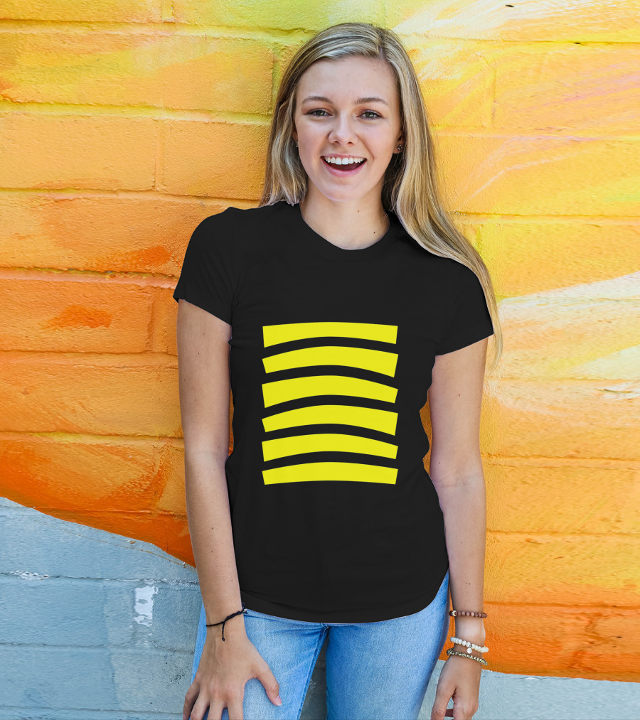 Cute Honeybee Halloween Costume Top With Yellow Stripes T-Shirt