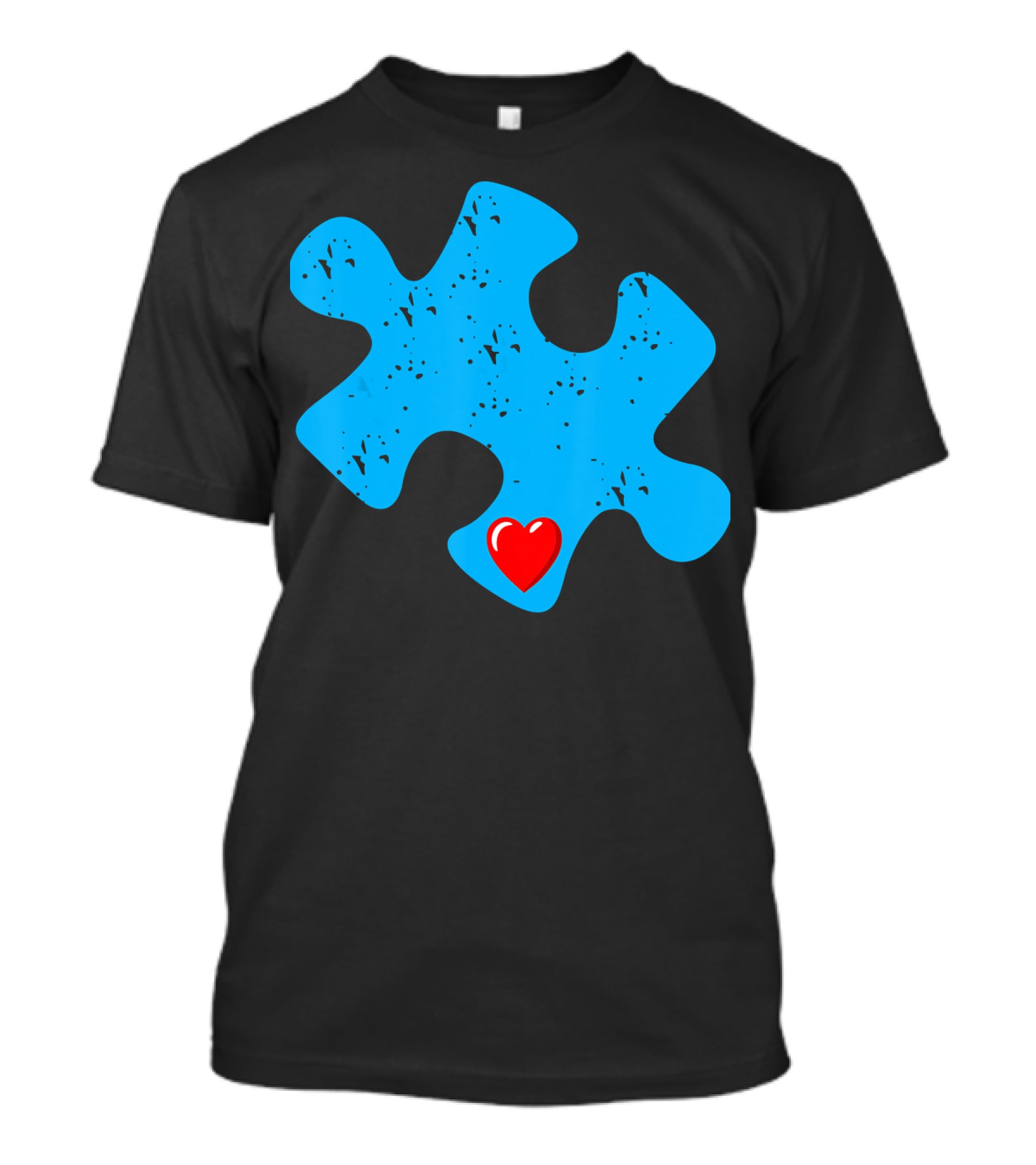 Cute Colorful Autism Love Puzzle Piece T-Shirt