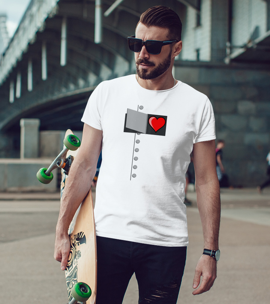 Halloween Wizard Of OZ Tin Man Heart T-Shirt