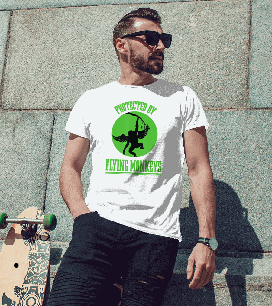 Oz Wicked Witch Protected By Flying Monkeys Wizard Of T-Shirt