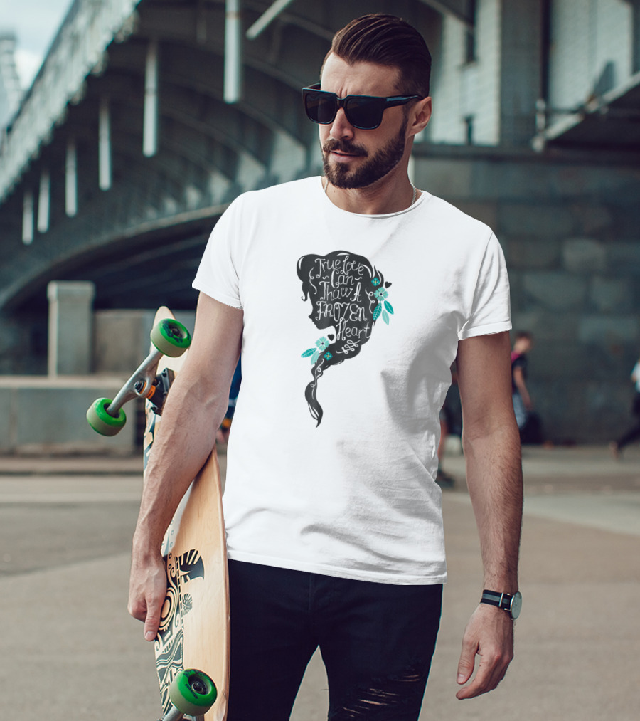Disney Frozen Elsa True Love Can Thaw A Frozen Heart Profile T-Shirt