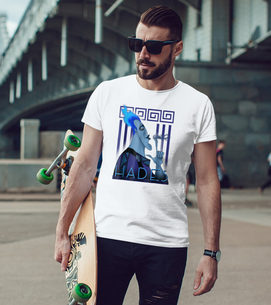 Disney Hercules Hades Geometric Greek T-Shirt