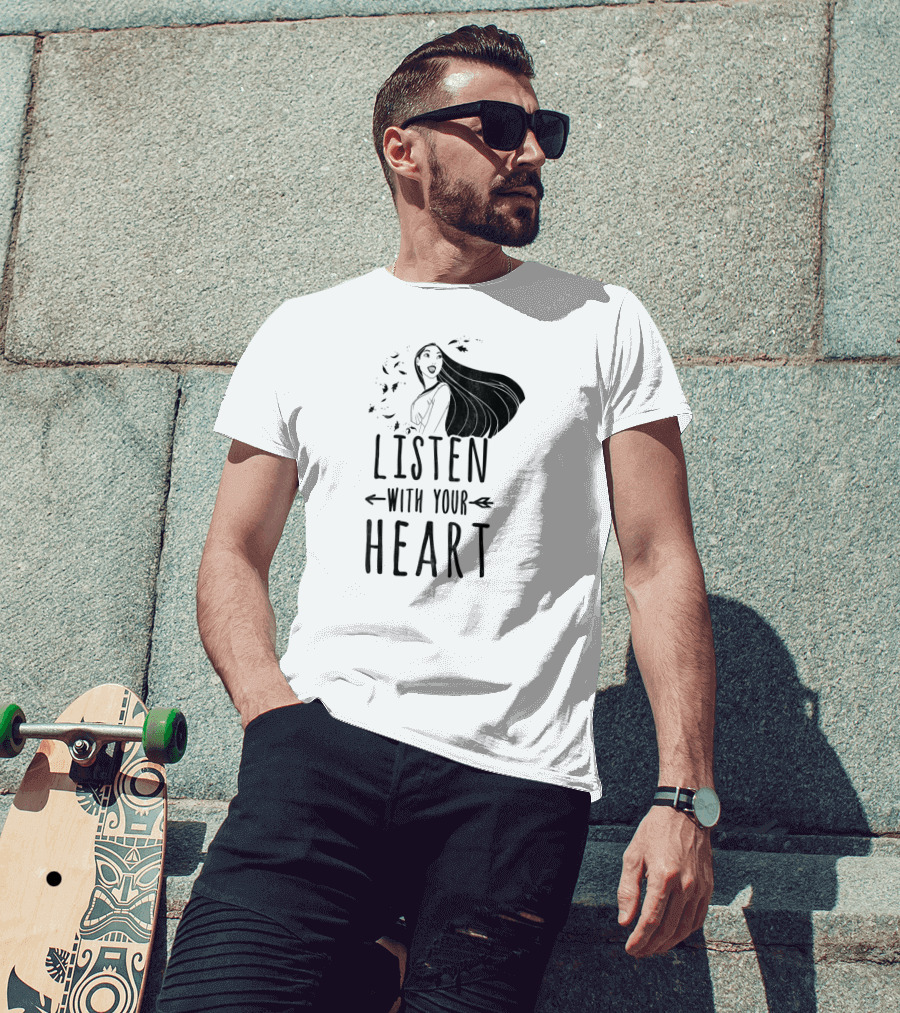 Disney Pocahontas Listen With Your Heart Arrow T-Shirt