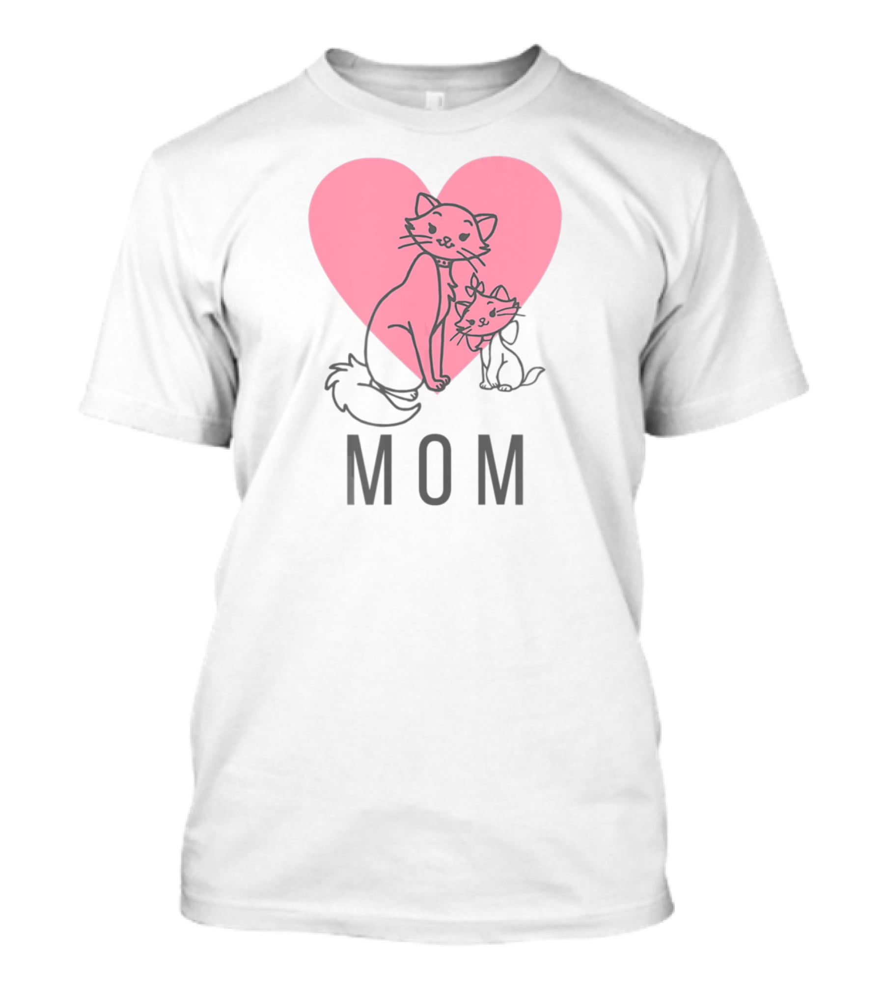 Disney Aristocats Duchess And Marie Mom Heart T-Shirt