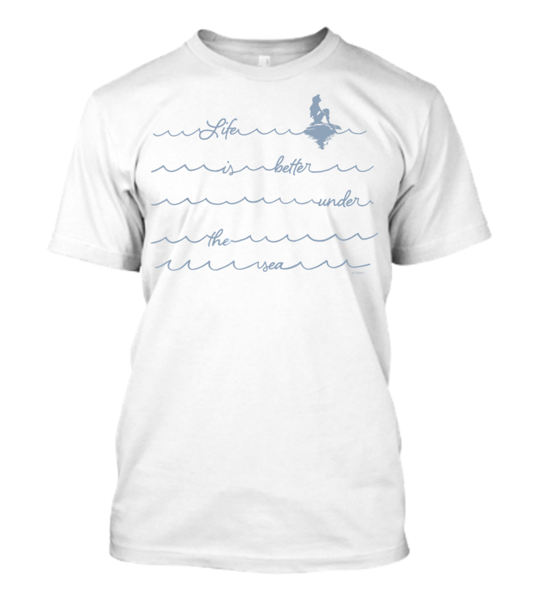 Disney The Little Mermaid Ariel Life Is Better Under The Sea Wave T-Shirt