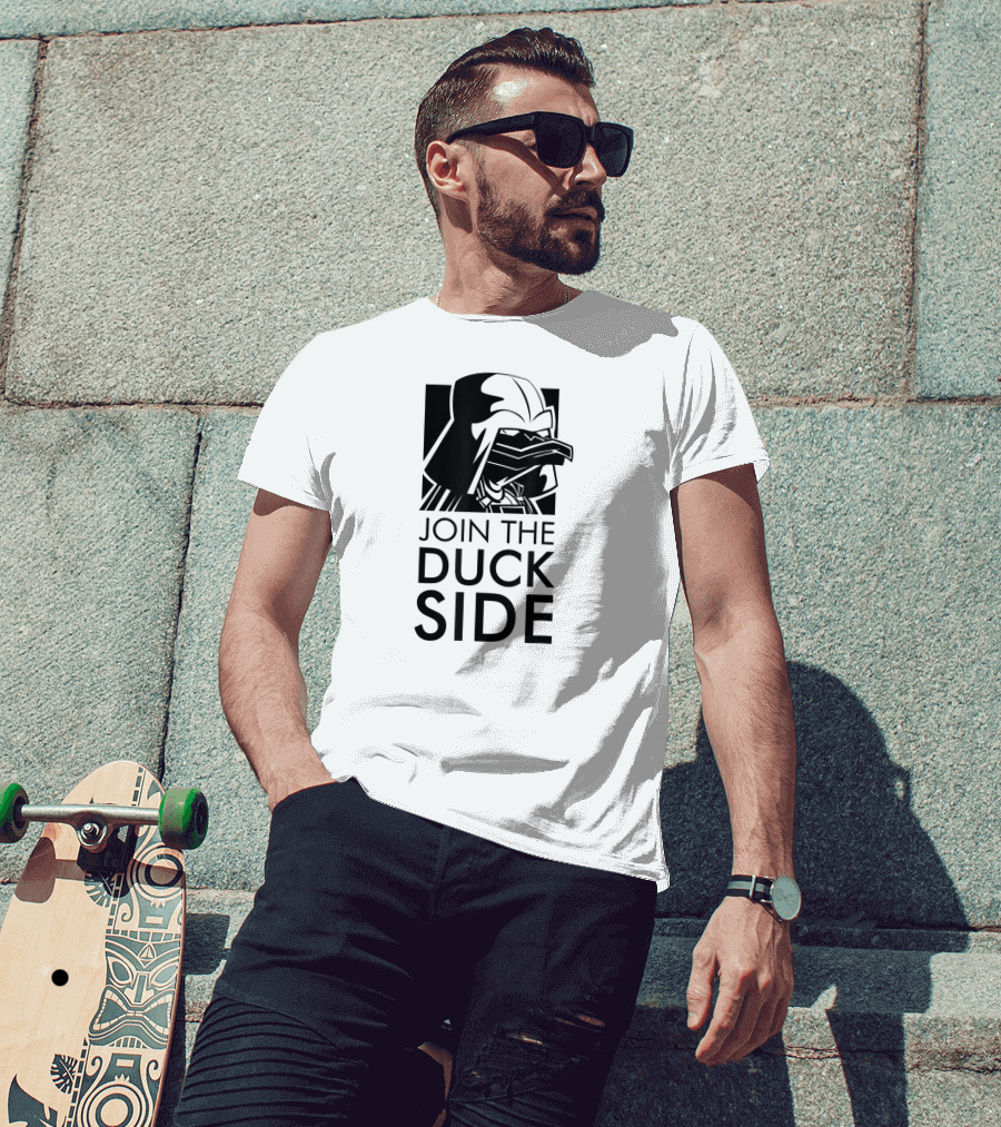 Join The Duck Side Ducky Ducks Duckling Fun Darth Vader T-Shirt