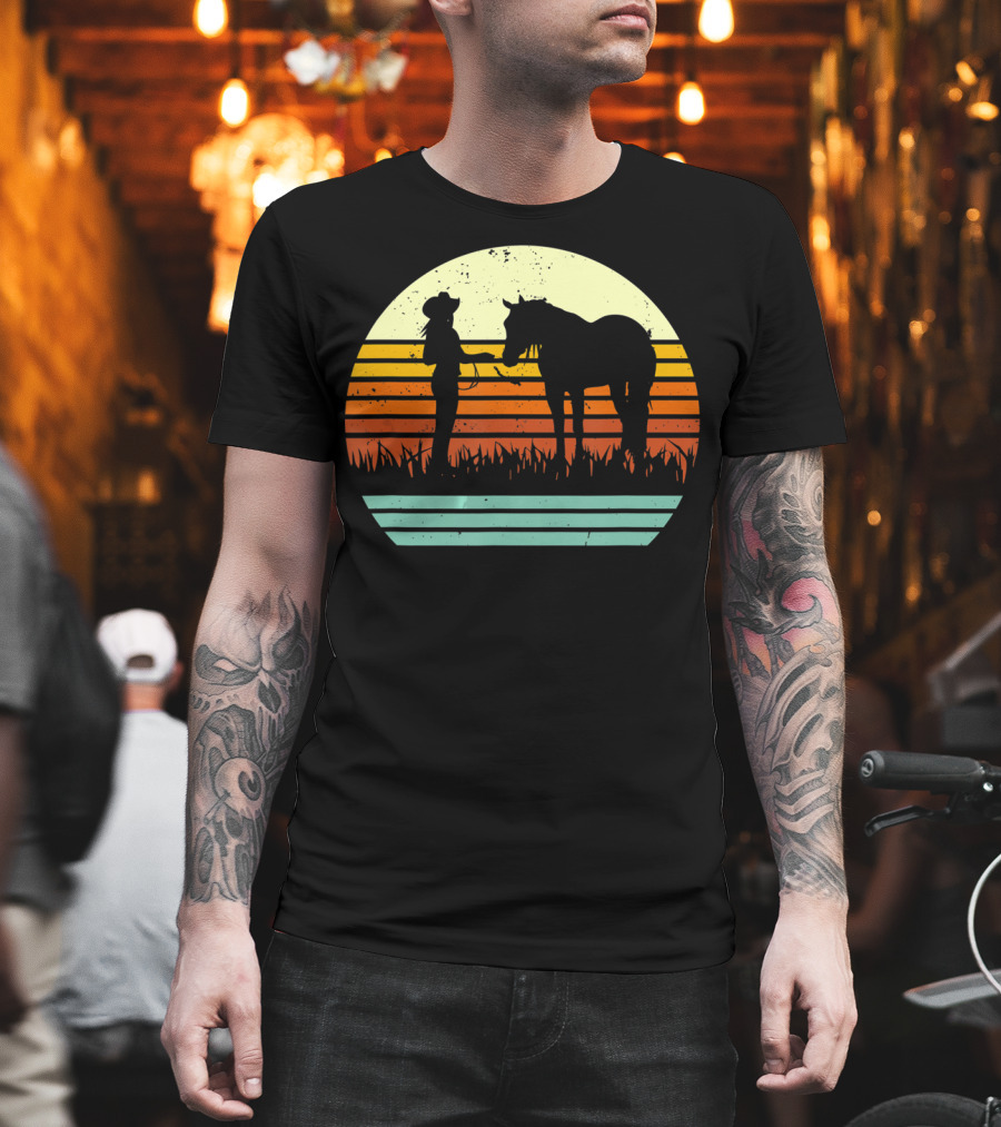 Vintage Retro Halter Horse Show T-Shirt