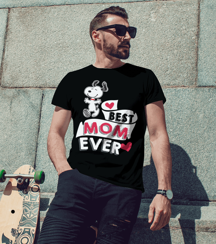 Best Mom Ever Snoopy Mother's Day Peanuts Movie T-Shirt