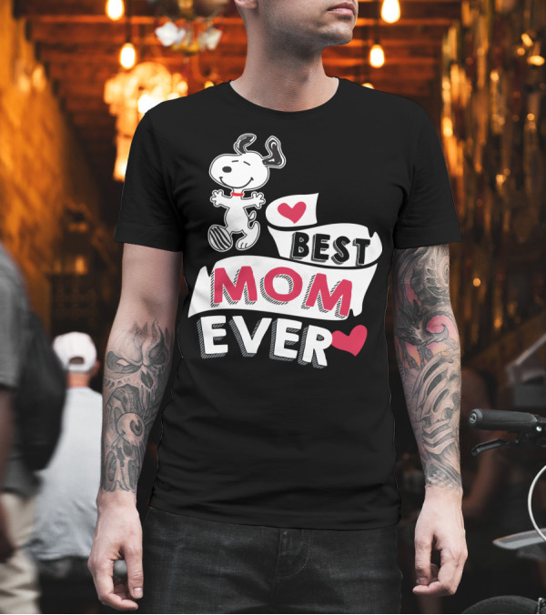 Best Mom Ever Snoopy Mother's Day Peanuts Movie T-Shirt Best Mom Ever Snoopy Mother's Day Peanuts Movie T-Shirt
