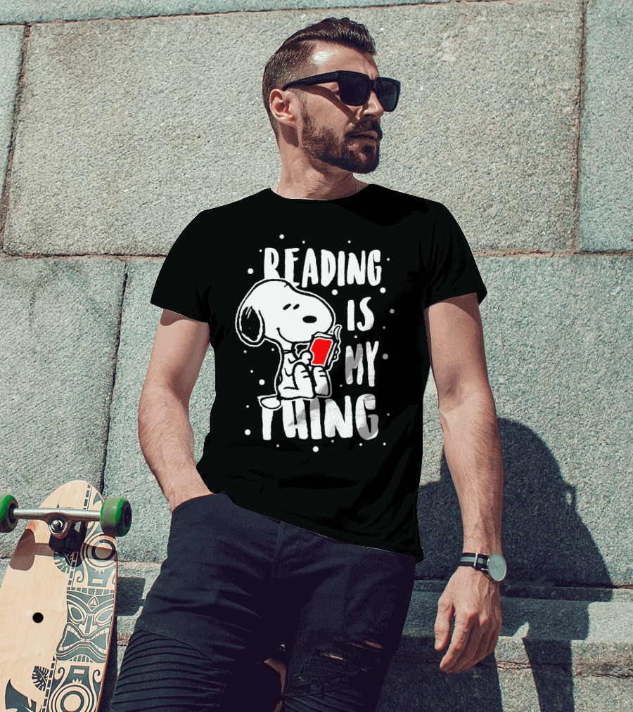 Reading Is My Thing Snoopy The Peanuts Movie T-Shirt