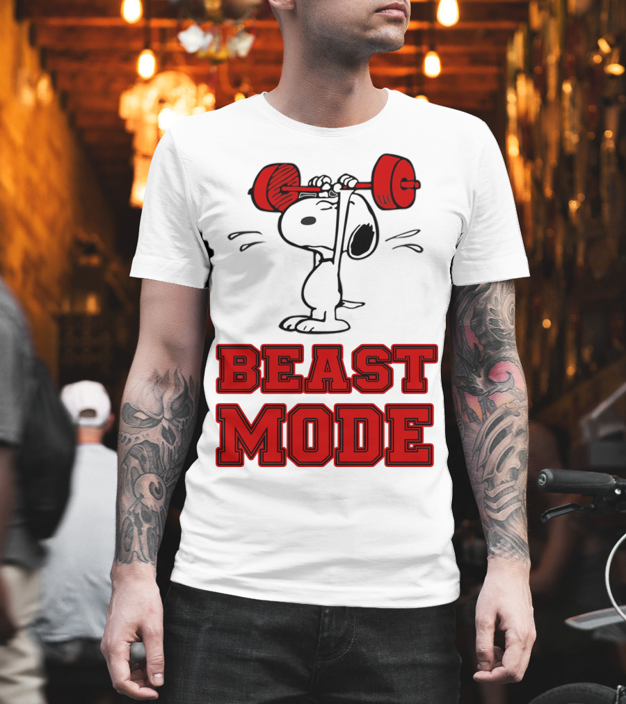 Snoopy Beast Mode The Peanuts Movie T-Shirt