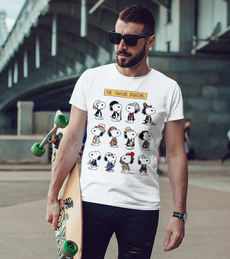 Doctor Snoopwho The Twelve Dogtors Snoopy Peanuts T-Shirt